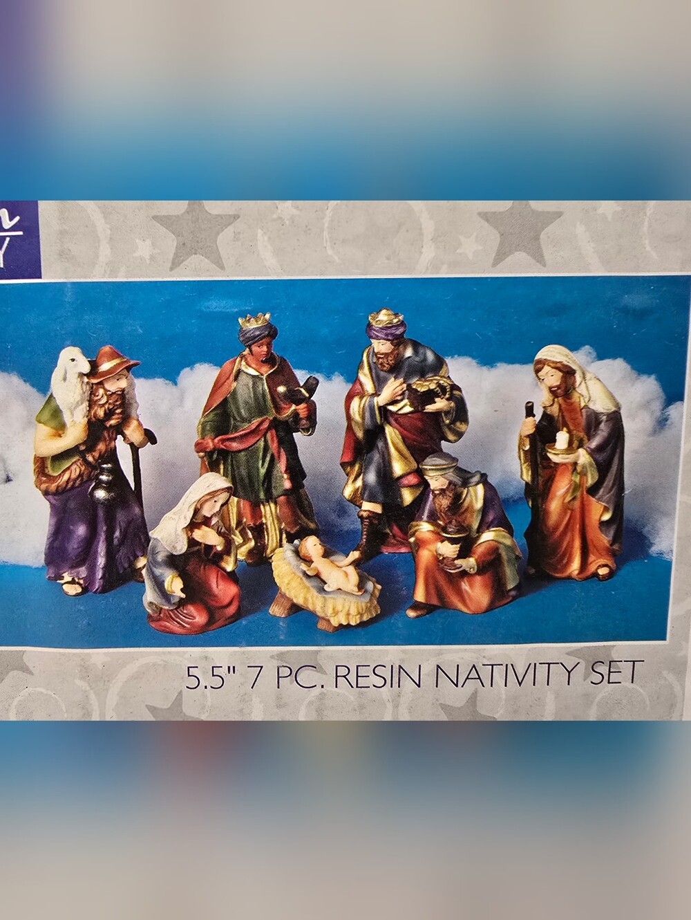 Mission Gallery 7 Piece Resin Nativity Set 5.5" Holiday Home